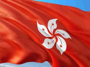 Drapeau de Hong Kong.